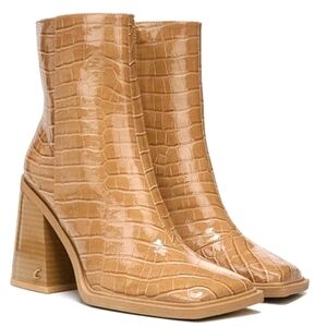 Circus By Sam Edelman Layla Croc Zip Up Boots